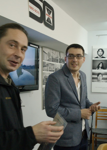 Виталий Ракович и Алексей Тудаков перед вручением  диплома НФК «МiНСК».