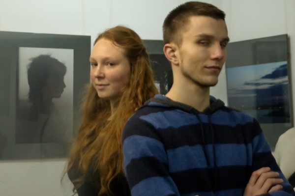 На выставке