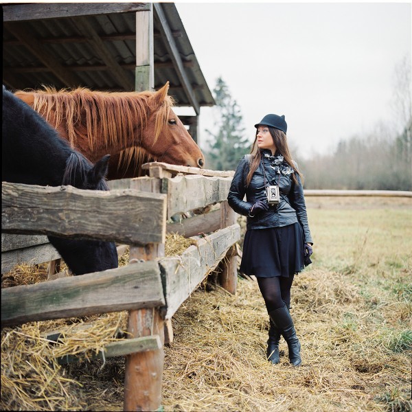 Диалог между лошадью и человеком и камера Кодак 1946 года.